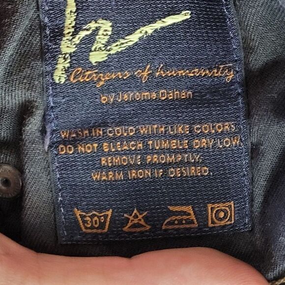 Vintage Citizens of Humanity Jeans 28 Ingrid 002 Stretch Low Waist Flare - Picture 15 of 16